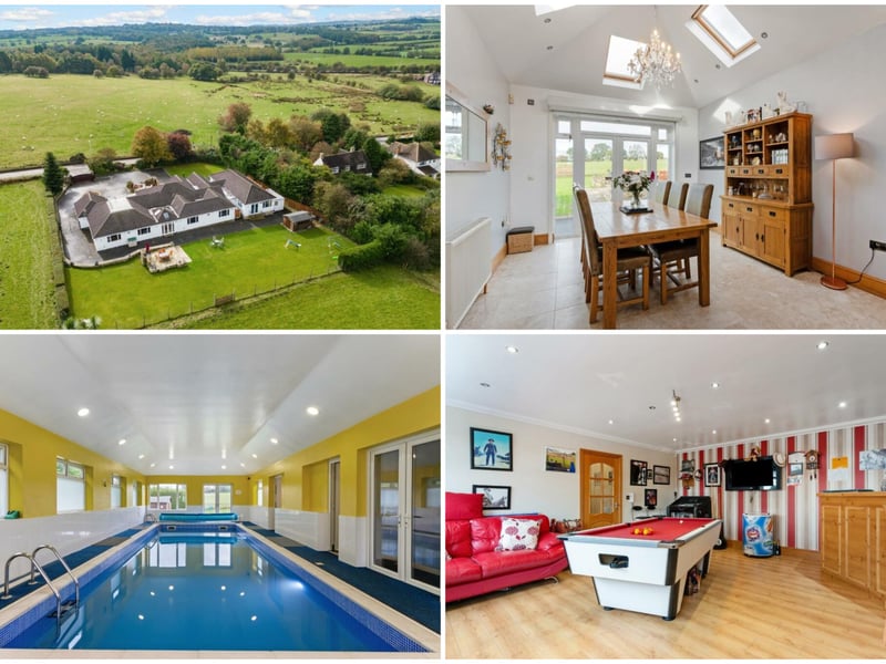 This £1,400,000 home boasts an indoor swimming pool and a private bar.