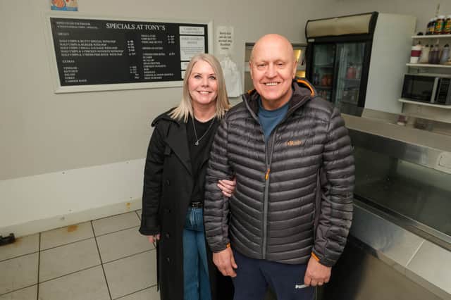 Helena and Robert Hatt inside Tony's Fish & Chips, in Mosborough, Sheffield, which they are looking to sell so they can retire. It is one of Sheffield's oldest fish and chip shops, having been running for more than a century, and Robert has worked there for more than 45 years.