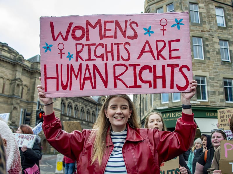The march took place in Edinburgh.