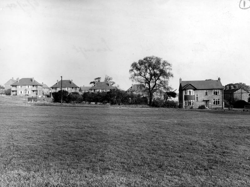 A view across The Green towards Seacroft housing estate. Pictured in October 1954.