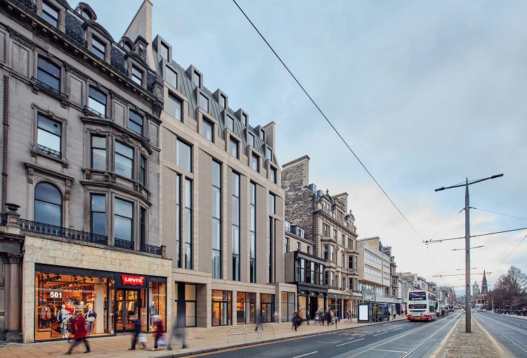 This new £100 million project at 104-108 Princes Street will turn three adjoining properties into a 347 room hotel and a large retail unity. It's set to be ready to open in the middle of 2026.