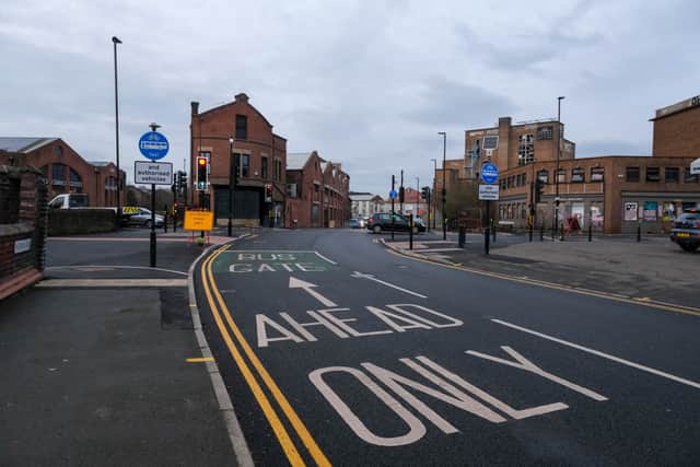A Bus Gate at Neepsend in Sheffield. Photo: Dean Atkins