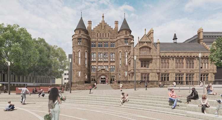 The £10 million refurbishment of student union at the B-listed Teviot Row House, used by the Gilded Balloon during thr Edinburgh Festival Fringe, should be finished by January 2026.