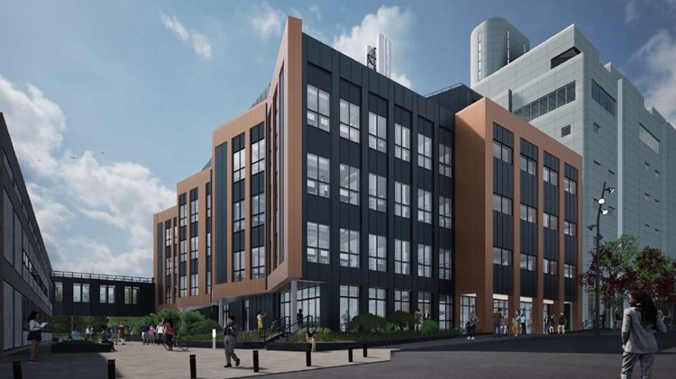 The new biological complex at the King's Buildings Campus, at West Mains, Architect will add 6,000 m² of laboratory, office and teaching space. It is due for completion by 2028.