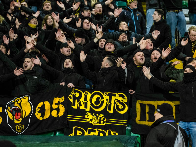 Young Boys fans ahead of kick-off.