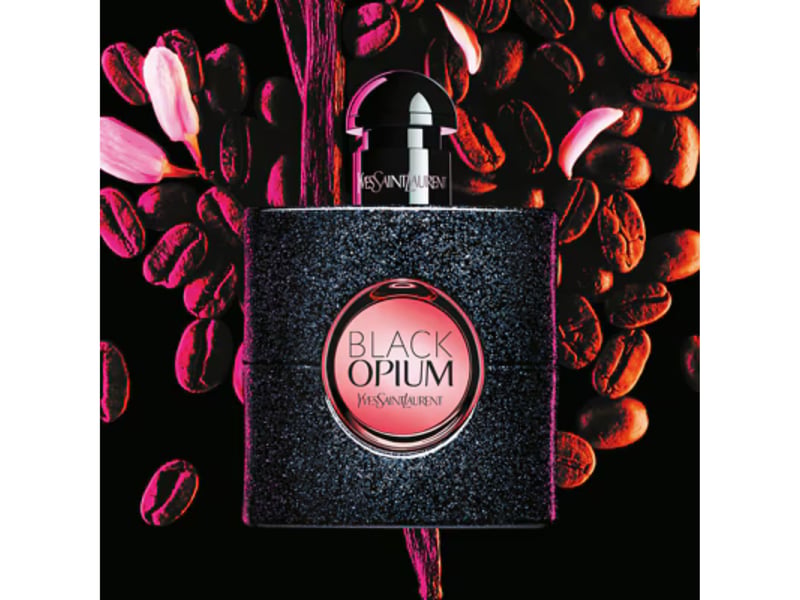 The final two perfumes can't be split - sharing ninth sport. The first is Yves Saint Laurent Black Opium. The signature black coffee accord is paired with sensual vanilla, enriched by the softness of white flowers and orange blossom, against a base of patchouli and comforting white musk.
