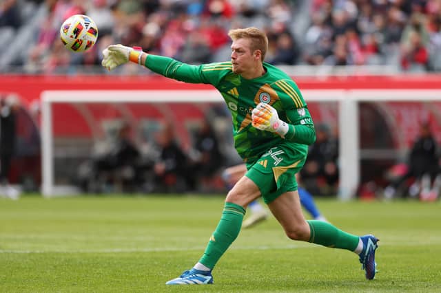Reports last month claimed that the Chicago Fire goalkeeper had emerged as a potential option for the Scotland national team. While he has featured for the USA at under-23 level, the American-based media claim that Scotland head coach Steve Clarke and the Scottish Football Association are aware of his eligibility, and have made contact with the Illinois-born player. Could he be named in the squad for Greece?