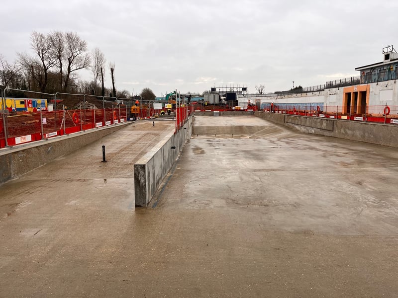The council have provided an update at Hilsea Lido and it is coming along well. 