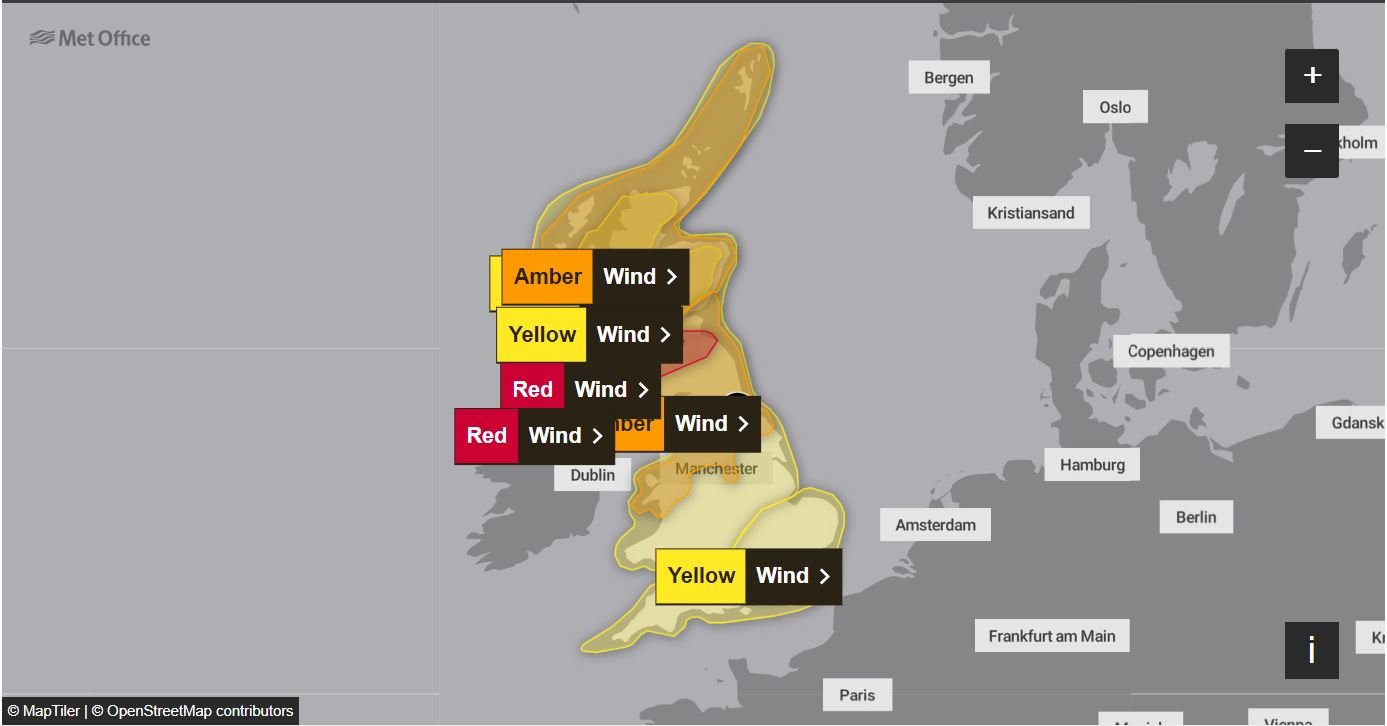 Live as Storm Eowyn winds cause major travel disruption in Leeds and ...