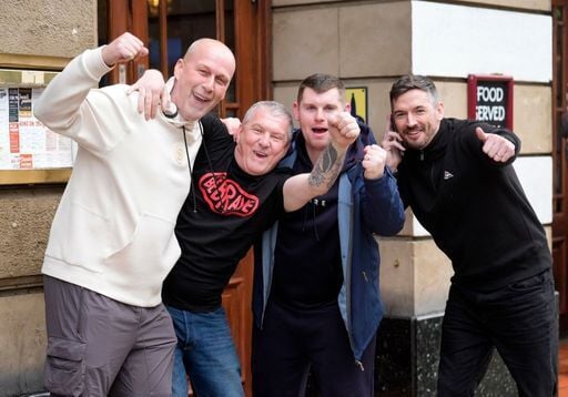 Rangers fans in Manchester.