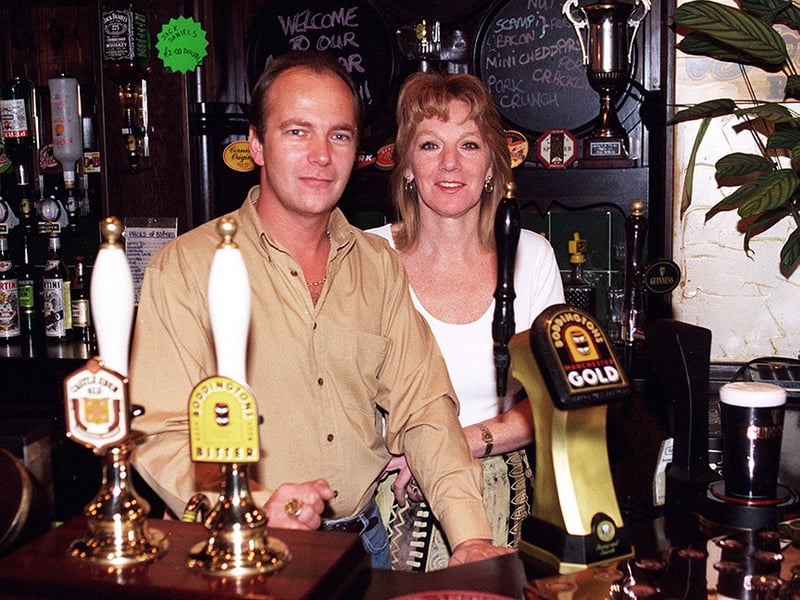 Landlord Steve Simpson at the Cobden View pub, in Crookes, Sheffield, on September 17, 1996