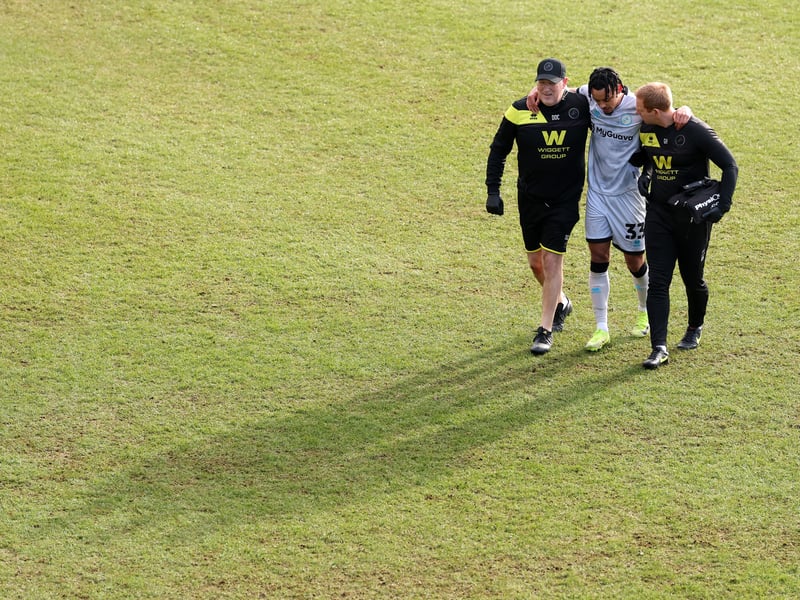 Forced off with an injury against Luton Town. He had spent the last four months out with a back injury but now looks for a lengthy spell on the sidelines again.