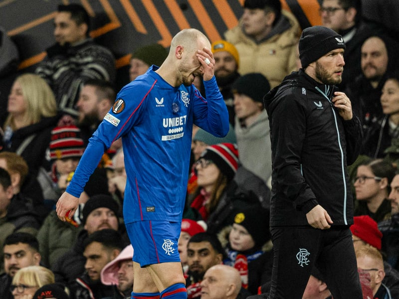 The Czech winger limped off in the defeat to Manchester United last week, and was ruled out of the midweek win over Dundee United. Was spotted back in training on Wednesday morning, but Philippe Clement will be sweating on his fitness ahead of the crucial clash on Thursday.