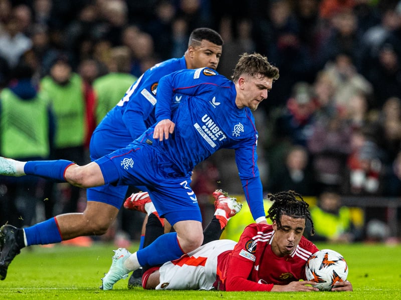 Rangers' Ridvan Yilmaz picked up an injury against Manchester United and has been unavailable since. A doubt for Sunday's clash with Ross County.