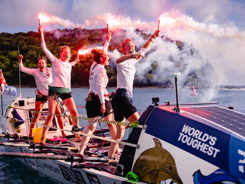 The all-female Royal Navy team finished 3nd in the Women's Class and 19th overall, crossing the finish line at English Harbour in Antigua to complete a gruelling 3,000-mile rowing race. The crew of four, Izzy Rawlinson, Ali Aindow, Nicola Hall and Aaby Aldridge completed the race in 46 days, 12 hours, and 26 minutes.