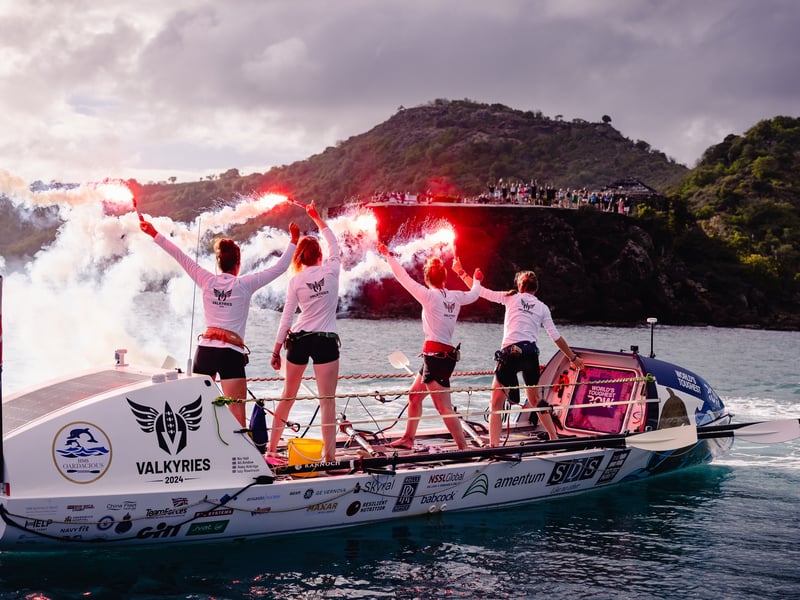 The all-female Royal Navy team finished 3nd in the Women's Class and 19th overall, crossing the finish line at English Harbour in Antigua to complete a gruelling 3,000-mile rowing race. The crew of four, Izzy Rawlinson, Ali Aindow, Nicola Hall and Aaby Aldridge completed the race in 46 days, 12 hours, and 26 minutes.