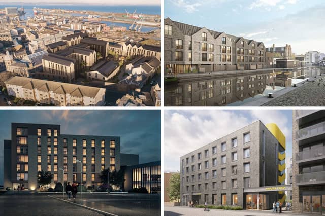 Four of the student accomodation developments set to spring up in Edinburgh over the coming years.