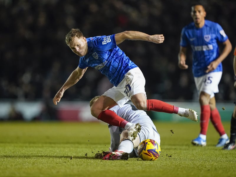 Pompey v Millwall match action