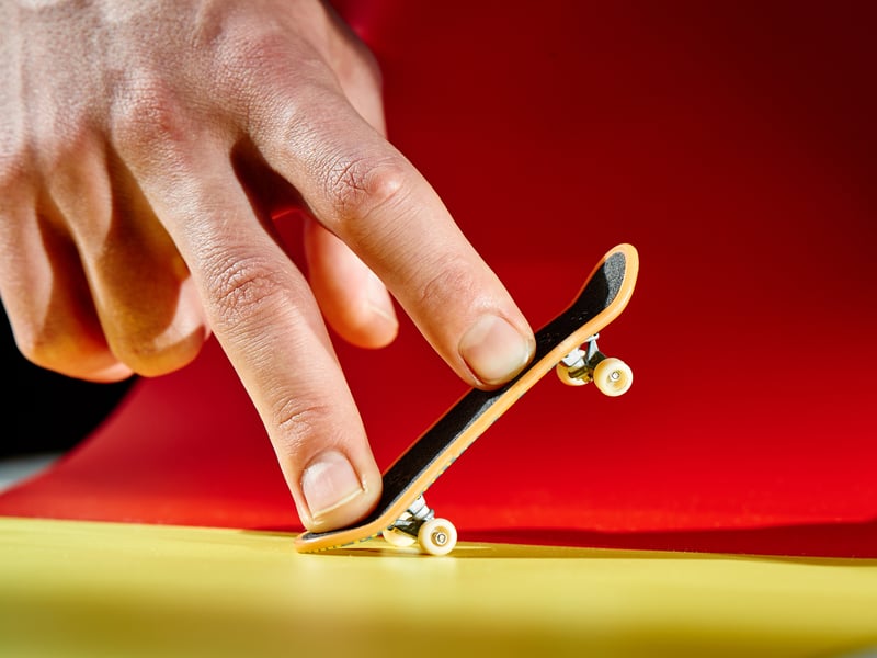 These were miniature skateboards replicas which you could ‘ride’ with your fingers, even doing tricks and using nearby objects as ramps. Though relatively innocuous, they too ended up being banned in some schools. This was reportedly often due to them being a distraction when kids used them in class. After all, with a bit of imagination your whole desk can be a skatepark.