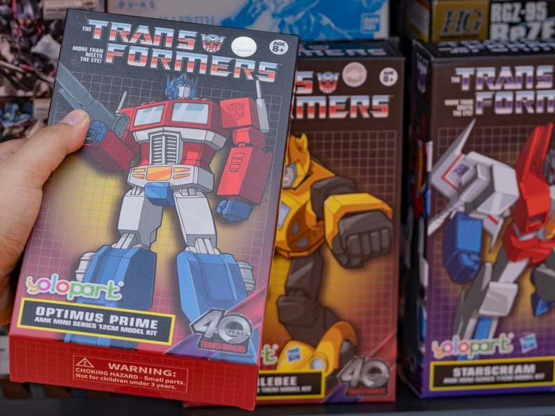 These popular toys, many of which you could switch between a robot and a vehicle form (and sometimes even assemble into a whole new form by combining them with others) have been highly collectible since their release. Many of the retro ones are worth a fair sum now, but even at the time they could be on the more expensive side - with some schools banning them amid reports of them being "borrowed" and not returned, or getting broken.