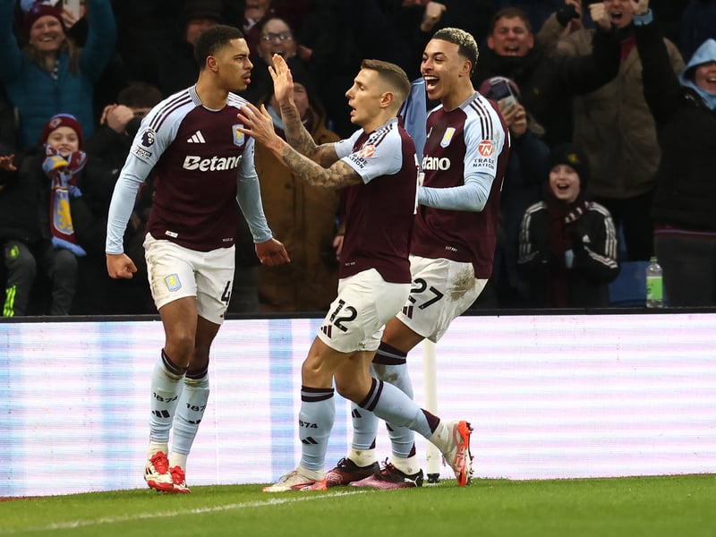 Delightful touches in and around the danger areas, setting up two of Villa's goals. A constant menace. 8