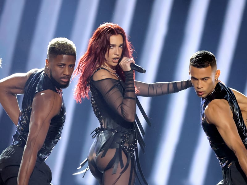 Dua Lipa's performance of Levitating with DaBaby at the 2021 GRAMMYs has earned 76,754,358 views on YouTube since it's first broadcast.