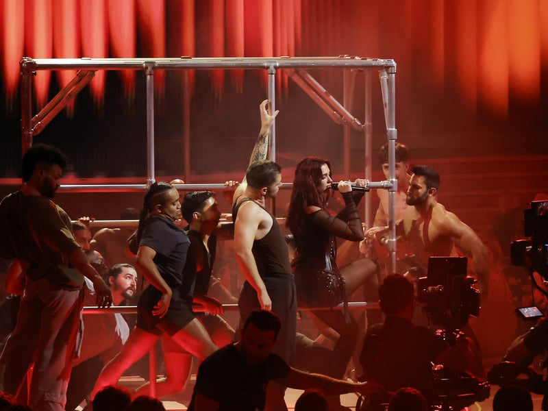 … and finishing with something very recent, Dua Lipa's performance at the 2024 GRAMMY Awards, with her singing Training Season and Houdini, landed her 10,998,306 views on YouTube.