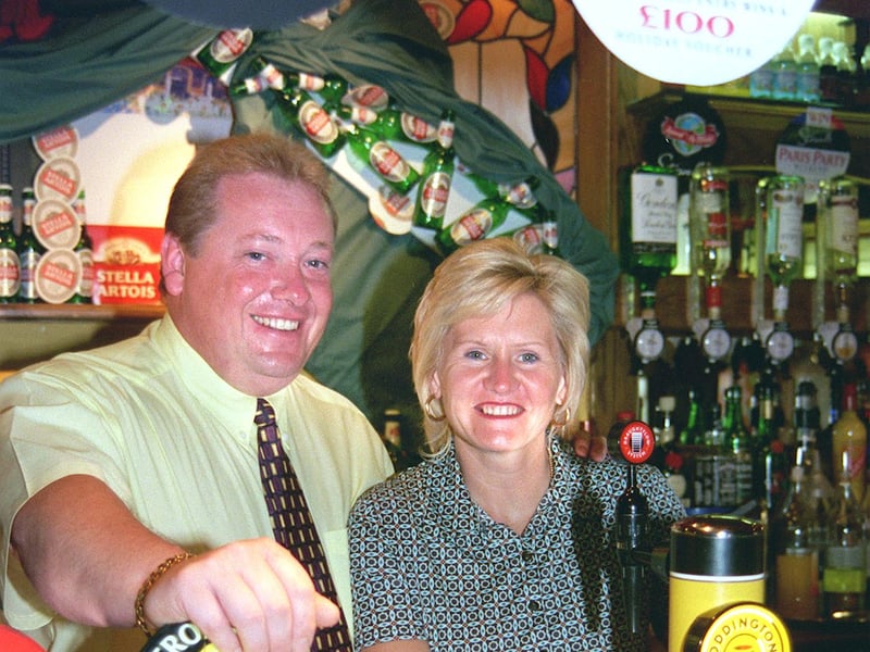 David and Karen Williams at The Moorlands, Owler Bar, Sheffield, in 1999