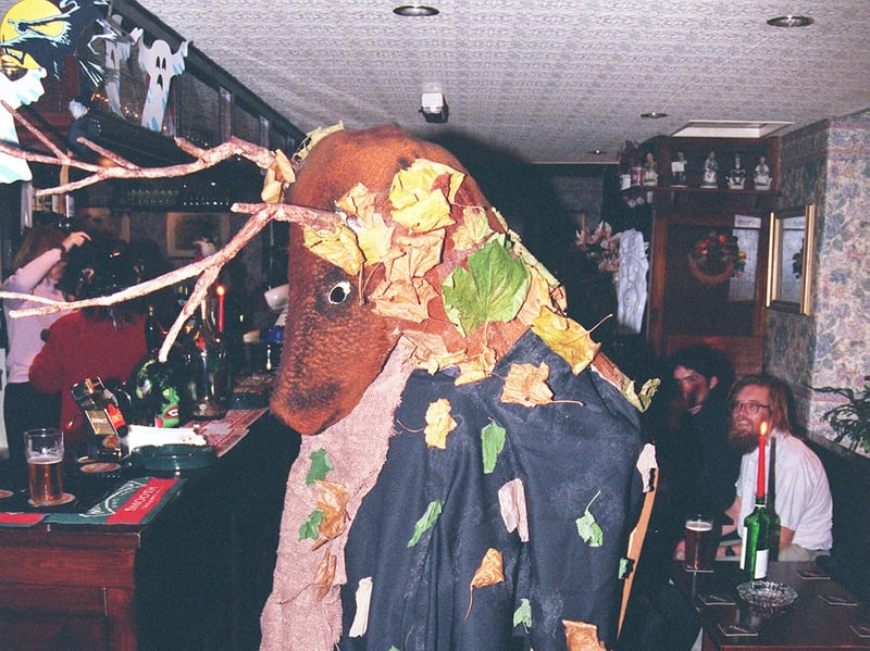 The Robin Hood pub, in Little Matlock, Stannington, where the traditional Cakin Neet was being held, in 1999