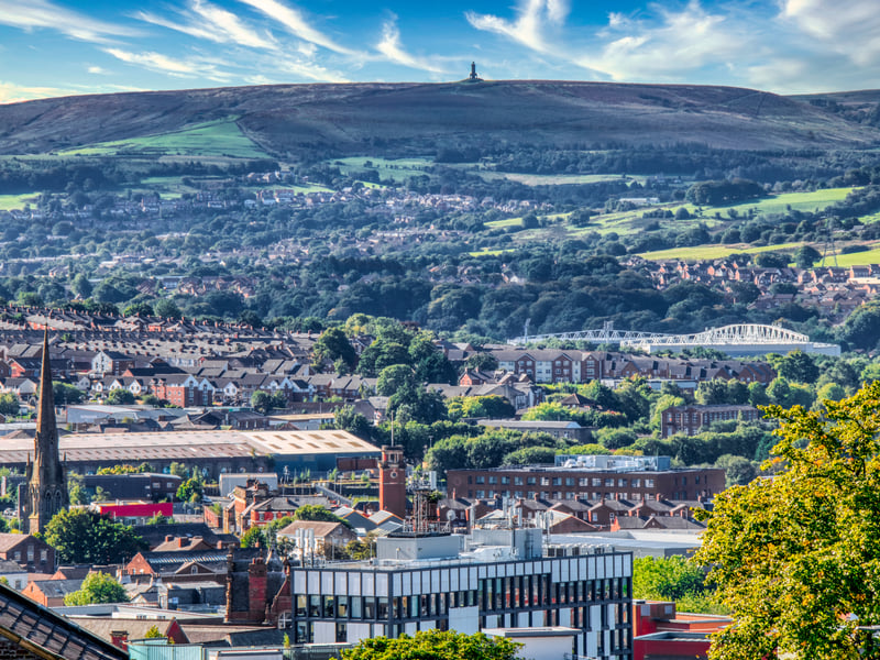 Blackburn saw an 8.6% wage increase, rising from £13.64 to £14.82. The town’s strong manufacturing heritage and ongoing investment in regeneration are helping drive this growth.