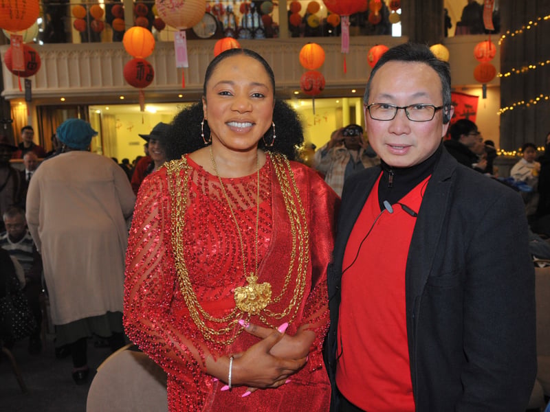 Lord Mayor of Leeds Coun Abigail Marshall-Katung with Senior Pastor Benny Cho of the Strings of Life, Leeds Chinese Gospel Church.