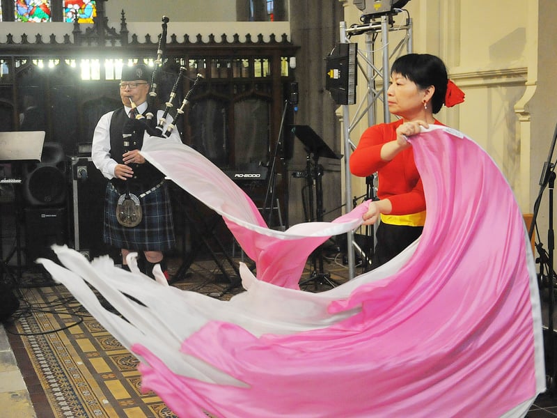Piper Stuart Fung and dancer Deborah Chan.