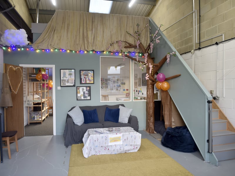 A number of the furniture has been generously donated by the community, with Emily making the sensory tree herself. Picture: Sarah Standing (300125-9074)