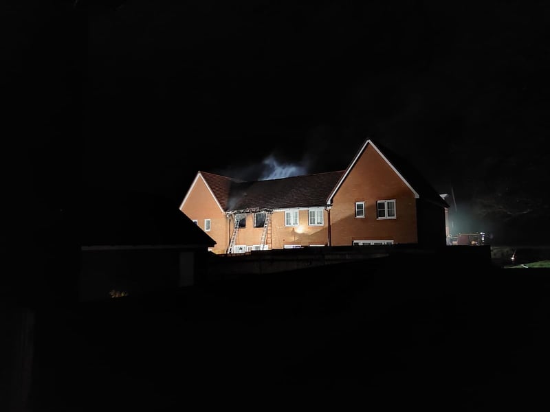 Fire at Bruce Gardens, Waterlooville