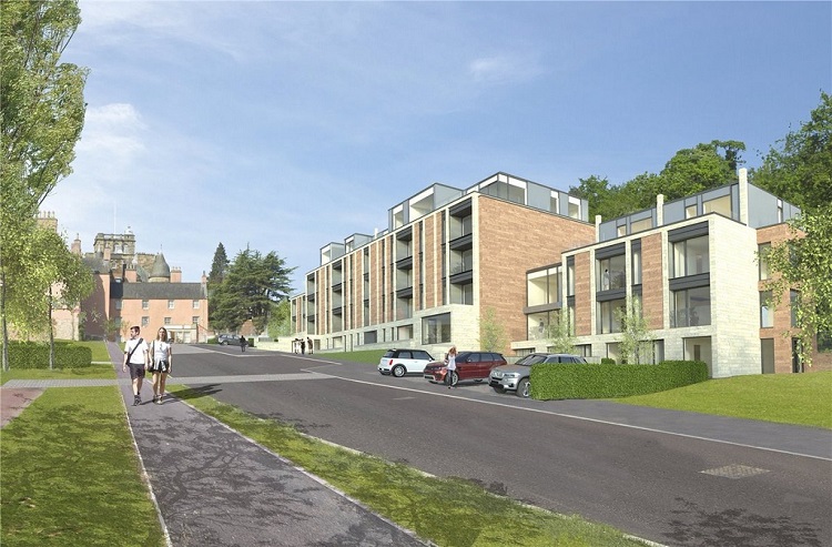 Currently under construction, this £100 million project in Craiglockhart will create 64 homes within seven redeveloped A-listed buildings, alongside 81 new-build homes, on a 51 acre site.