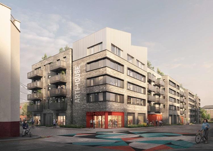 Planning has been approved for this £36 million project to create 205 homes and six commercial and creative space units in the Powderhall area.