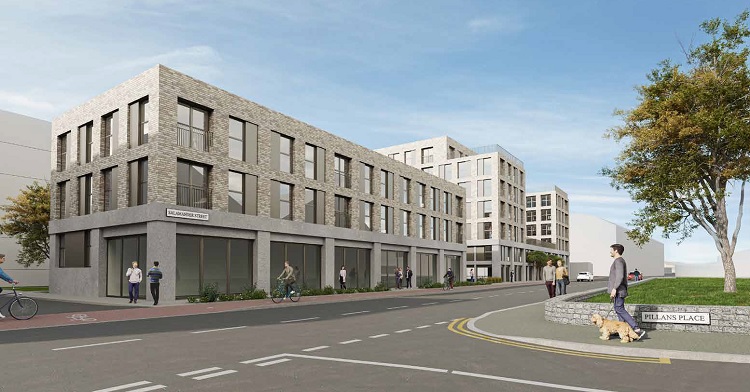 Another development on Leith's Salamander Street, this one already has planning approval for 282 homes and 13 commercial units.