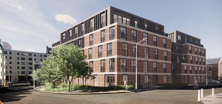 This New Town residential development is set to be finished in the first half of this year and will create 42 homes.