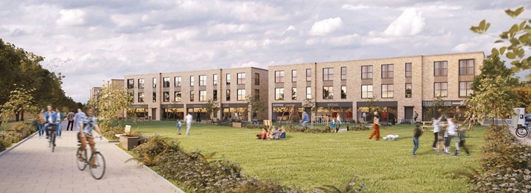 Another development at the planning stage is this one to create a new residential district in Mortonhall | New residential district. If successful the plans will see the creation of 400 homes, 950 m² of commercial space, community facilities and a mobility hub.