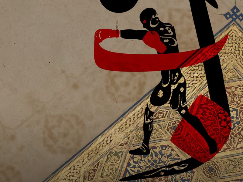 Exploring the surprising connections between calligraphy and boxing, this exhibition at Cartwright Hall Art Gallery brings together art, history, and personal stories from British South Asian Muslim men in Bradford. 