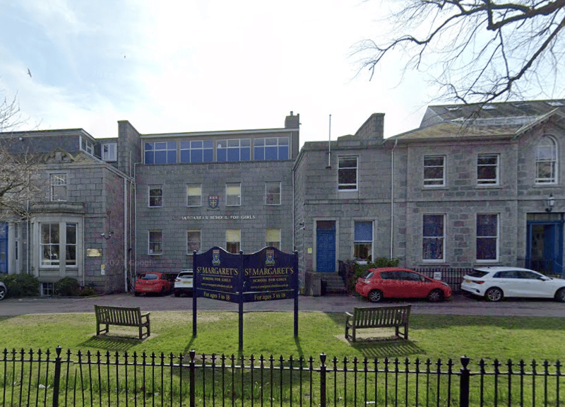 St Margaret’s is a private all-through girls’ school in Aberdeen.
In the 2023/24 school year, 82.5% of all Higher and Advanced Higher grades achieved by its students were an A or a B.
Tuition fees are about between £5,106 - £6,141 per term.