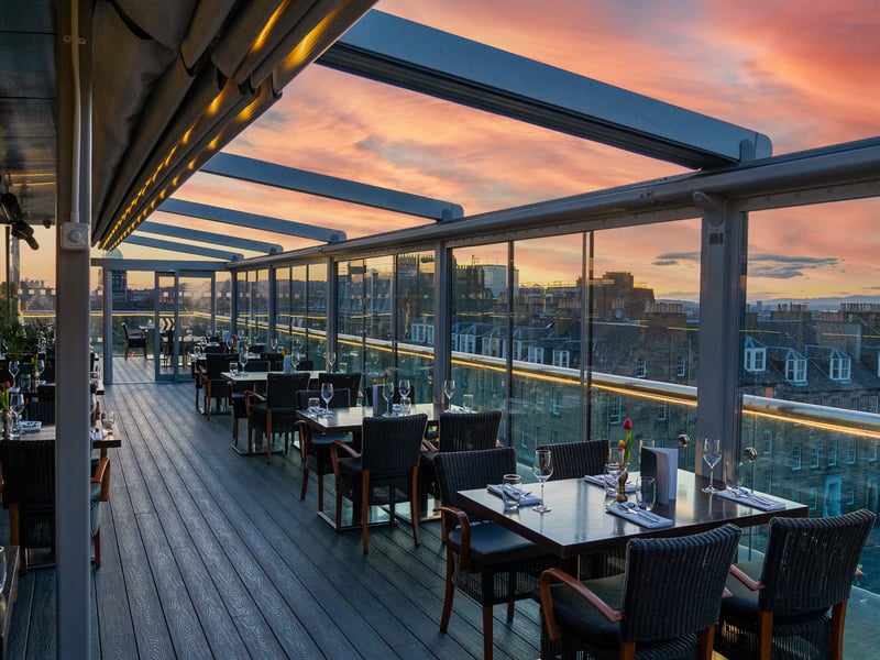Thai restaurant Chaophraya is a great spot for a delicious meal, as well as plenty of elegant drinks options. What makes the Edinburgh location so special is its views of Edinburgh Castle and Frith of Forth.