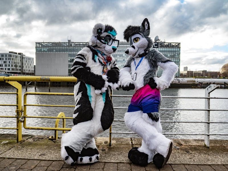 Those attending are dressed as wolves, cats, dogs and even mythical creatures like dragons.