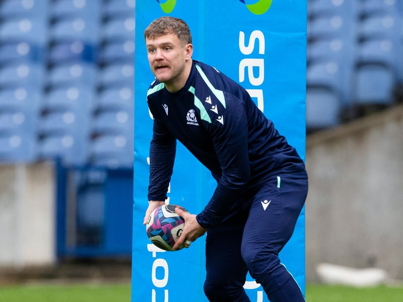 Huge tackle on Calvin Nash when Scotland were a man down, but his game was brought to a shuddering halt on 22 minutes when he took a serious blow to the head from his teammate Finn Russell. Left pitch on a stretcher in a neck brace and was replaced by Jamie Dobie. n/a