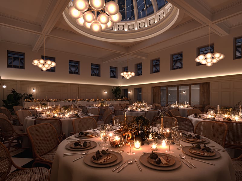 It will also include a luxurious dining space with a glazed canopy above.