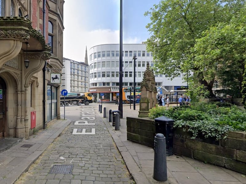 The highest number of reports of antisocial behaviour in Sheffield in December 2024 were made in connection with incidents that took place on or near East Parade, Sheffield city centre, with 10