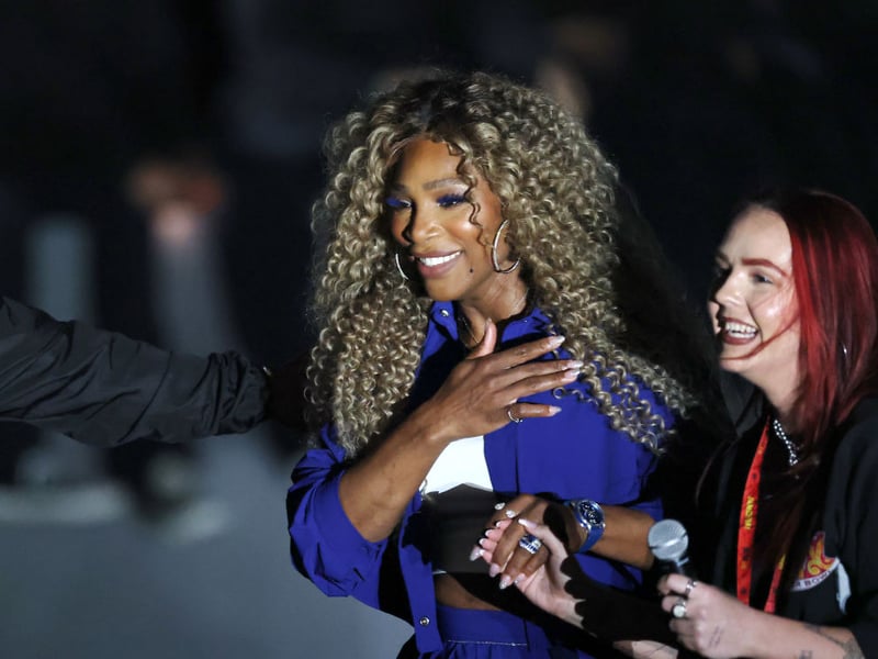 Serena Williams made a surprise cameo during Kendrick Lamar's halftime show at the Caesars Superdome. During the performance, she notably performed the Crip Walk, a dance move she had previously showcased after winning gold at the 2012 Olympics. She appeared onstage during Lamar's performance of 'Not Like Us', a song tied to his feud with Drake. More on that later.