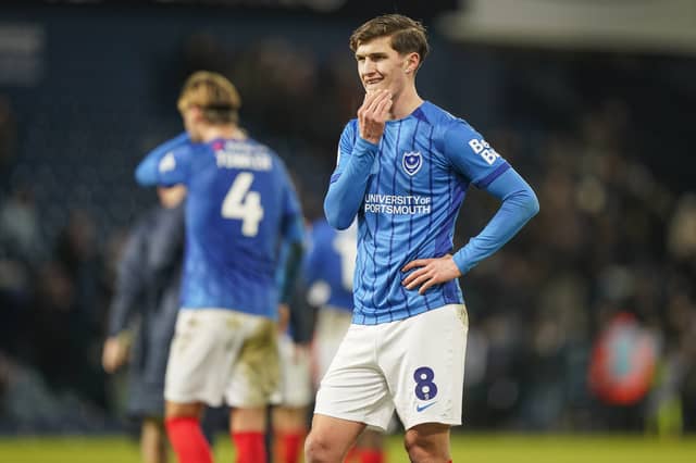 Freddie Potts was absent from Pompey's match with Cardiff. Picture: Jason Brown/ProSportsImages