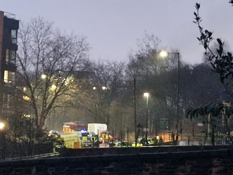 Emergency services at Park Square today. Photo: Alastair Ulke. National World