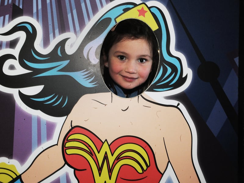 Five-year-old Mila Papa, of Huddersfield, starred as Wonder Woman.